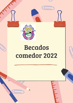 Becados Comedor 2022