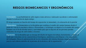 Riesgos Biomecánicos