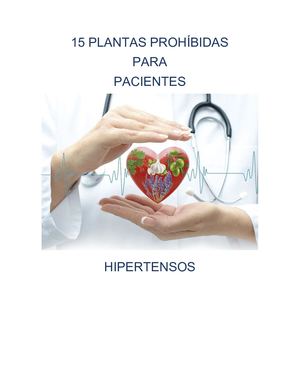 Plantas Prohibidas Para Hipertensos