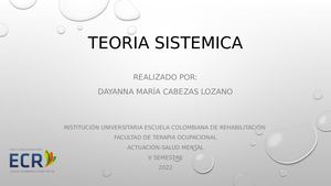 Teoría Sistémica