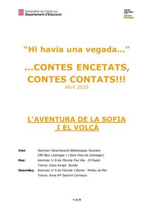 L'aventura de la Sofia i el volcà