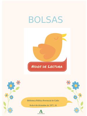 Catálogo Bolsas Nidos de Lectura