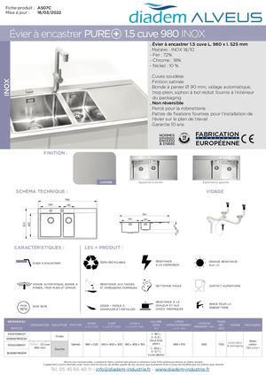 PURE+ 1 5 CUVE 980 INOX