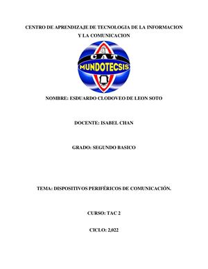 DISPOSITIVOS PERIFÉRICOS DE COMUNICACION