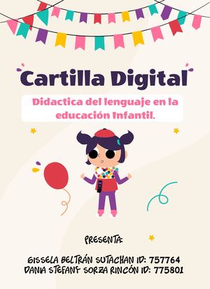 Cartilla Digital Sobre Las Habilidades Comunicativas En Niños