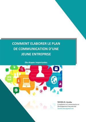 Calaméo - Comment Elaborer Le Plan De Communication D Une Jeune Entreprise