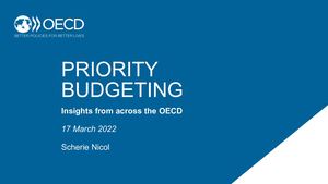 Priority budgeting in the OECD: How countries are seeking to fulﬁll  high-level priorities (gender equality, green goals, SDGs and well-being)  as part of the budget process.