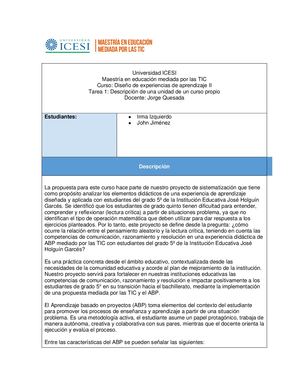 Tarea 4 Irma Izquierdo John Jiménez