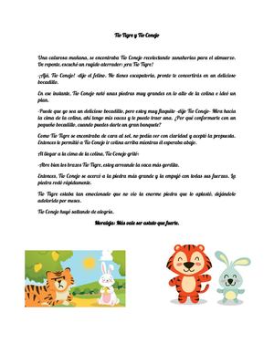Cuento De Tío Tigre Y Tío Conejo
