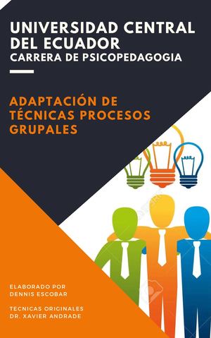 Adaptación De Técnicas Procesos Grupales