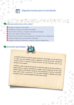 Calendario, Task Y Keep