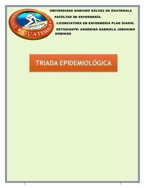 Triada Epidemiológica