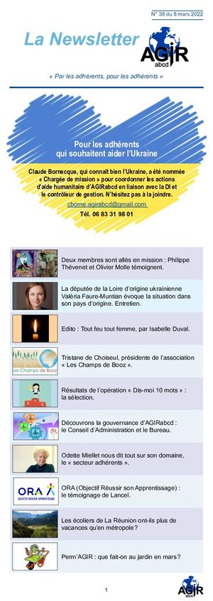 newsletter n° 38