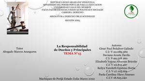 La Responsabilidad De Dueños Y Principales