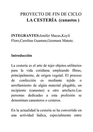 Proyecto De Fin De Ciclo