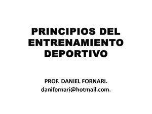 PLANIFICACION DEL ENTRENAMIENTO