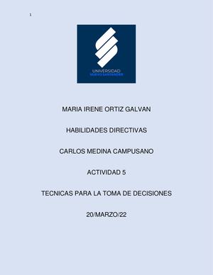 TECNICAS PARA LA TOMA DE DECISIONES