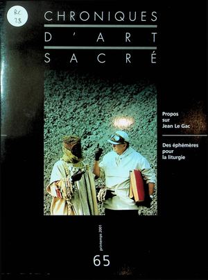 Chroniques d'Art Sacré 65 - 2001