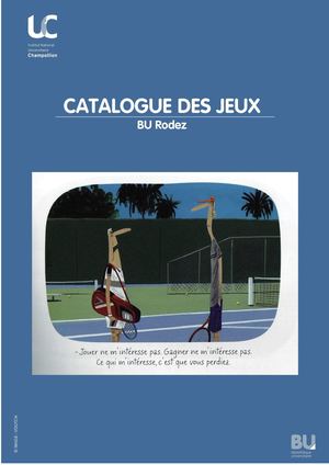 Catalogue des Jeux BU Rodez 2022