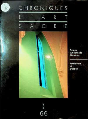 Chroniques d'Art Sacré 66 - 2001