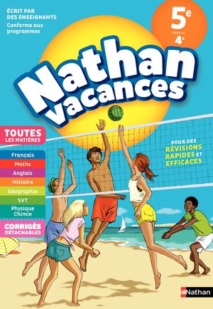Cahier de vacances Nathan - 5e vers la 4e - extrait