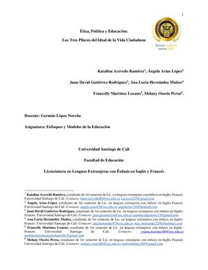 ÉTica, Política Y Educación (1) (1)