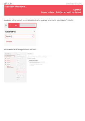 C@mpus BEL FR Email Redirection