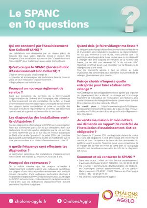 Le SPANC En 10 Question
