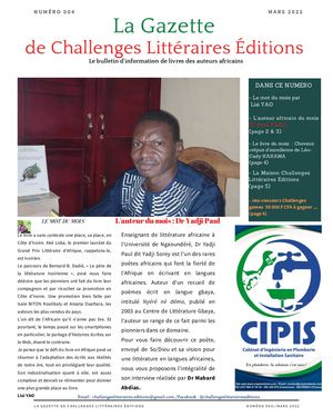 Gazette n° 004 Challenges Littéraires Editions
