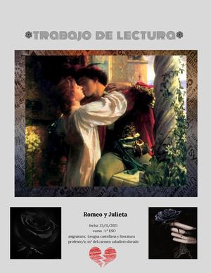 Trabajo De Lectura Romeo Y Julieta