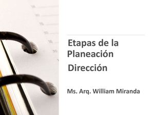 3 08 6 07 Etapas De La Planeación Dirección