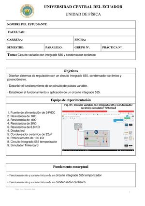 Tema Circuito Con Temporizador 555 Y Condensador Cerámico Tinkercad