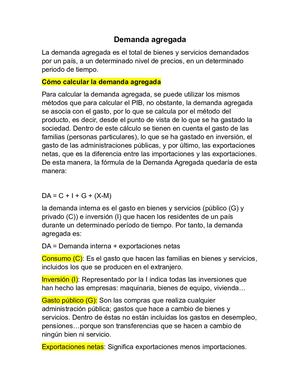 Demanda Agregada
