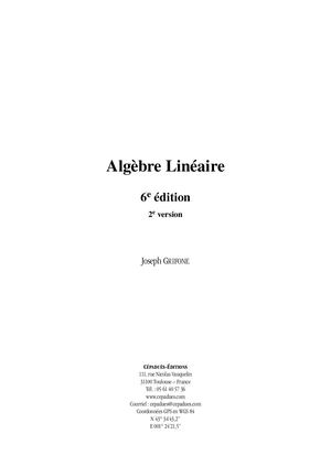 Extrait 1673 Algèbre Linéaire