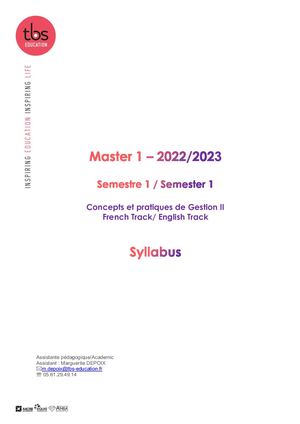 Core Courses Syllabus