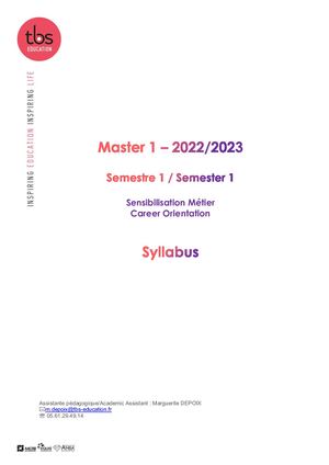 Professional Oriented Courses