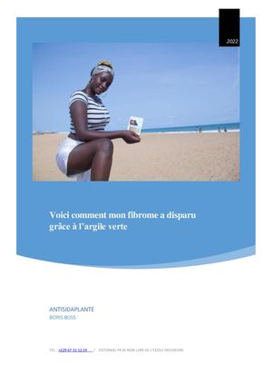 Voici Comment Mon Fibrome A Disparu Grâce à L’argile Verte