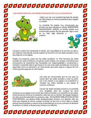 Las Aventuras De Las Redes Sociales De Lila La Cocodrila