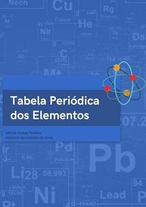 A Tabela Periódica dos Elementos