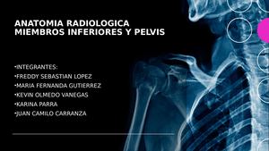 Laboratorio Anatomia Radiologica miembros inferiores y pelvis