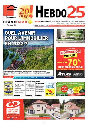 Hebdo Pontarlier 2022 Semaine 13