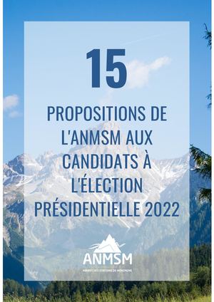 15 propositions de l'ANMSM aux candidats à l'élection présidentielle 2022