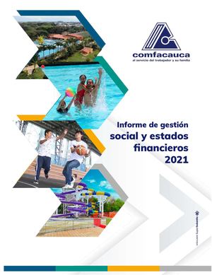 Informe de Gestión Social y Estados Financieros Comfacauca 2021