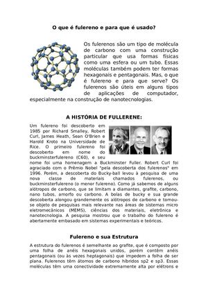 Trabalho Fulerenos