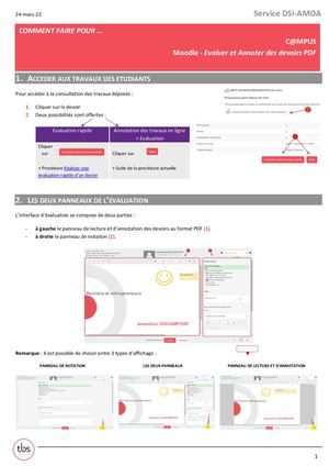 C@mpus Moodle FR Activité Devoir Evaluation Et Annotation Pdf