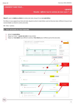 C@MPUS MOODLE FR Cours Afficher Contenu des Tuiles
