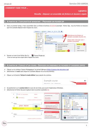C@mpus Moodle FR Ressources Fichiers Dépots Zippés