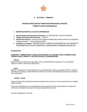 8 Guia De Aprendizaje Semana 8 Sst