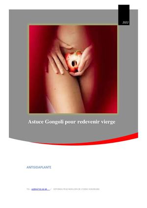 Astuce Gongoli Pour Redevenir Vierge