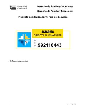 Derecho De Familia Y Sucesiones Foro -  Pa1